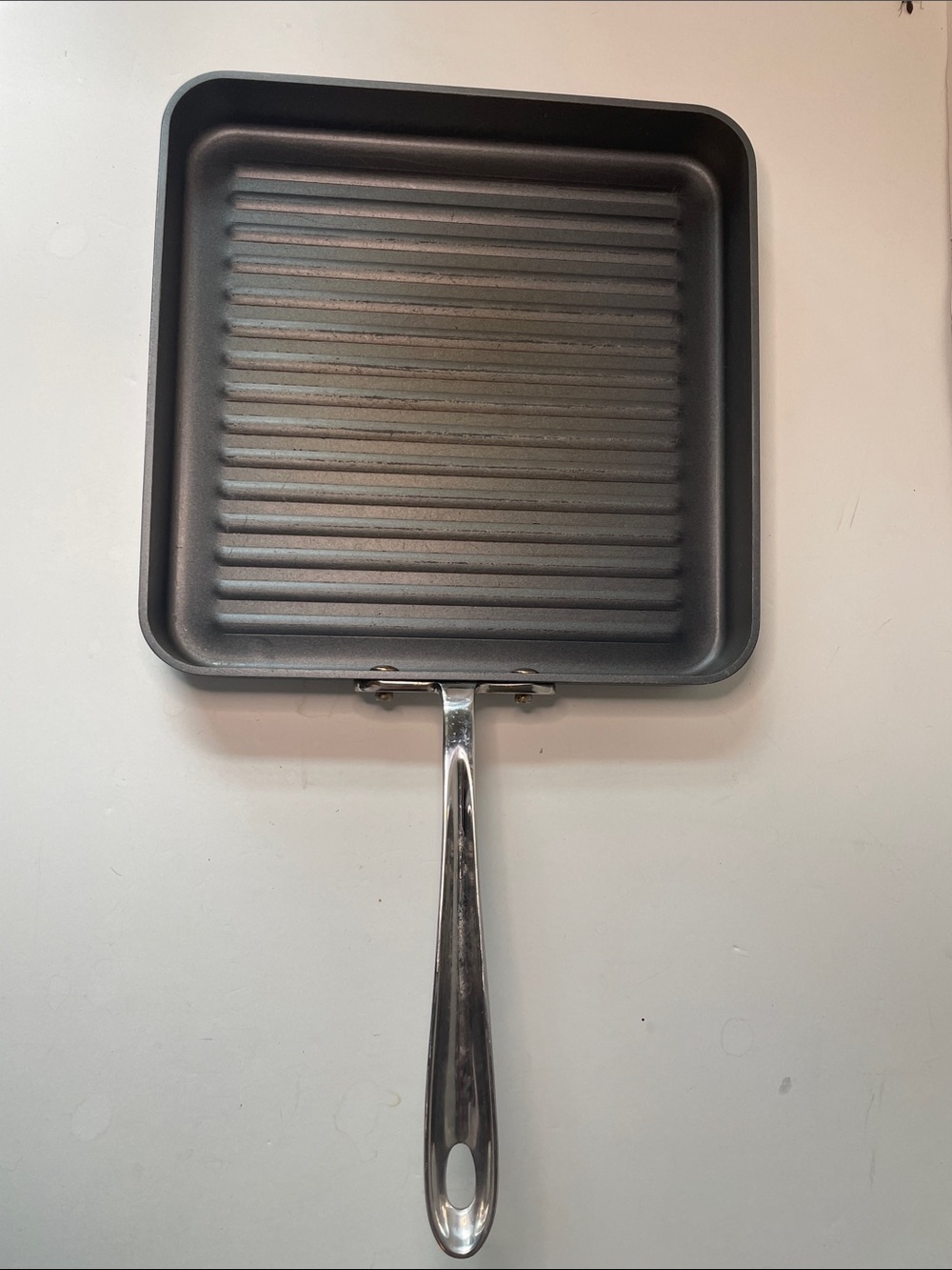 All Clad Grill Pan with Stainless Handle